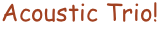 Acoustic Trio!